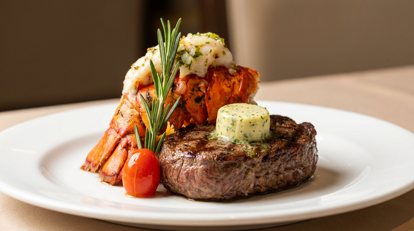 Surf n Turf with Lobster Tail