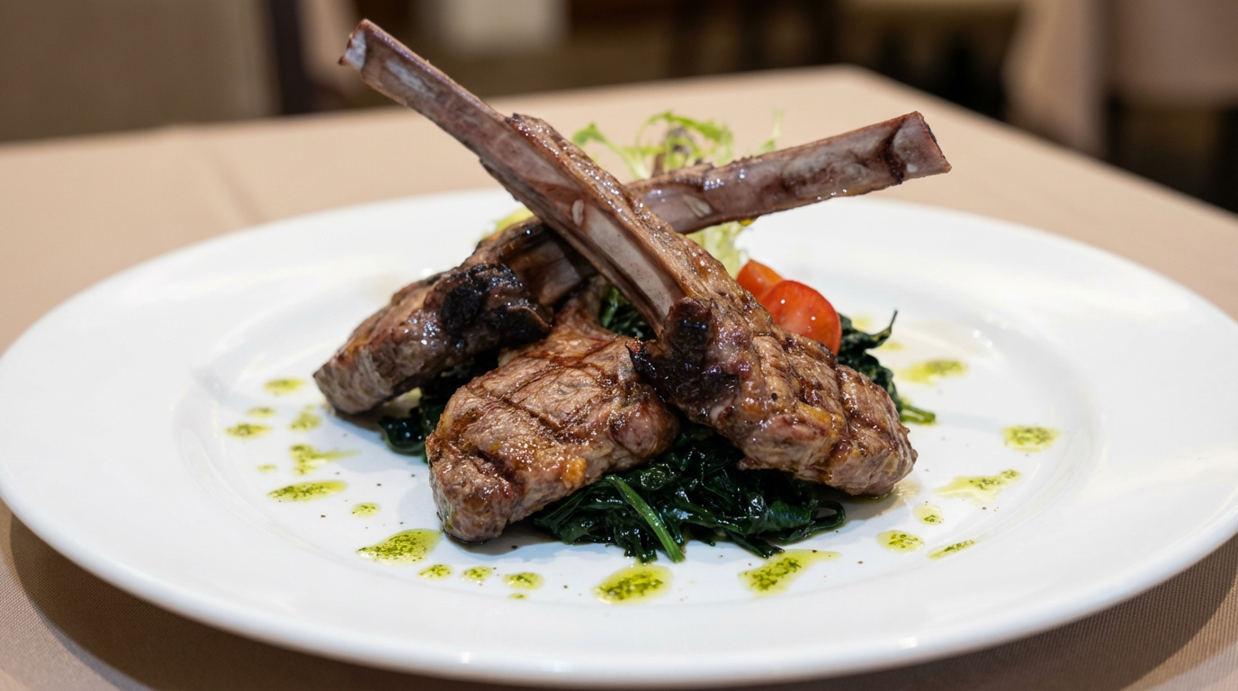 Grilled Lamb Rack
