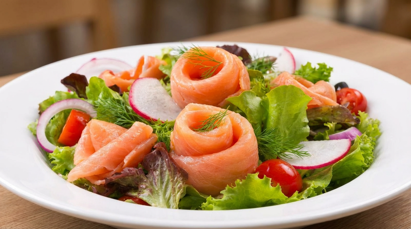 Smoked Norwegian Salmon Salad