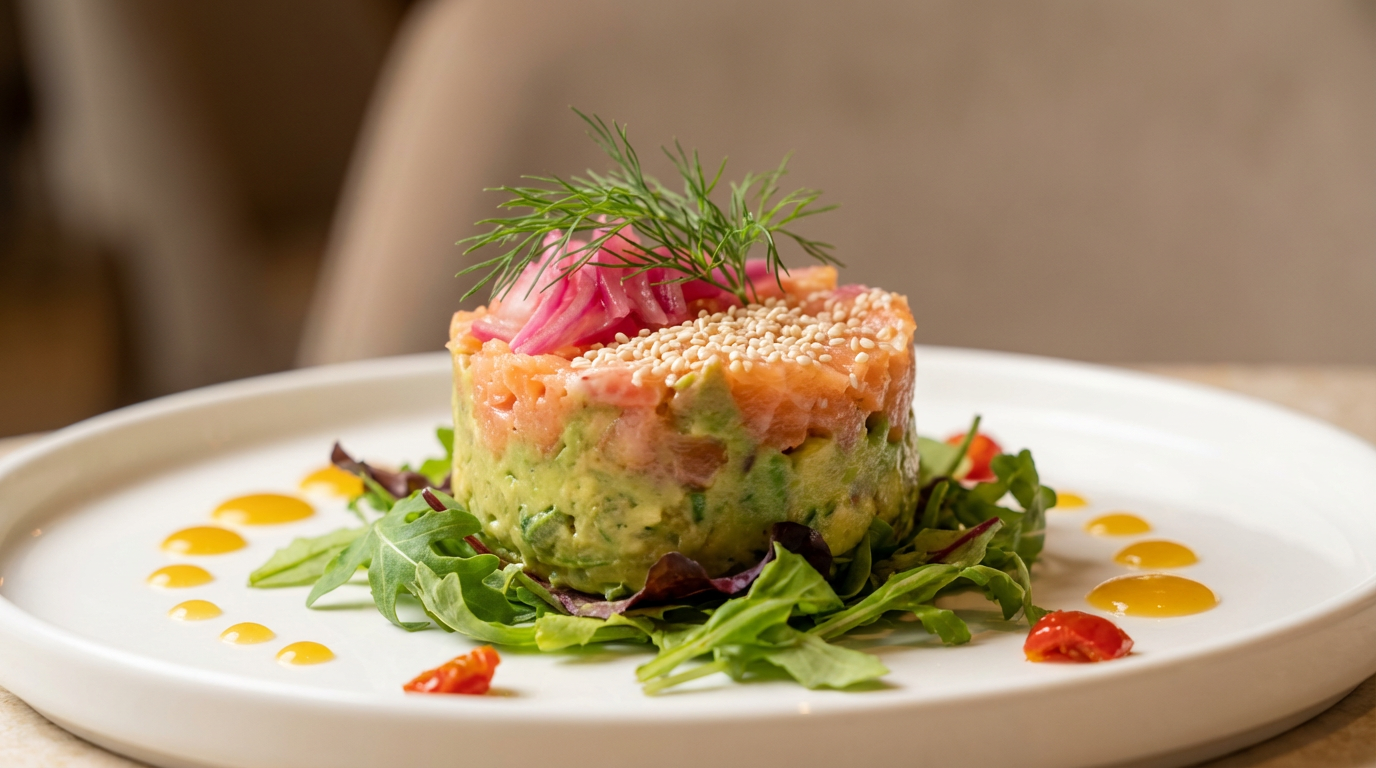 Guacamole Smoke Salmon on Toast