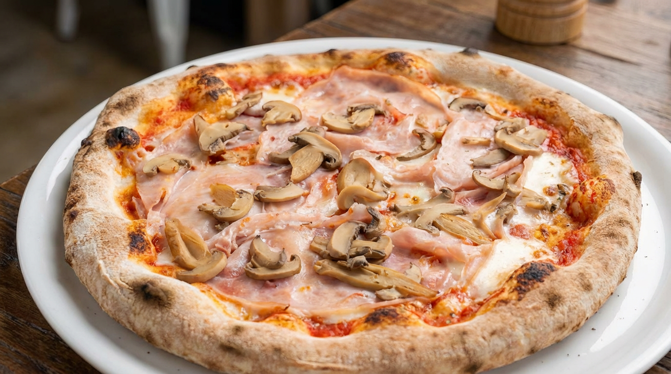 Prosciutto e Funghi Pizza